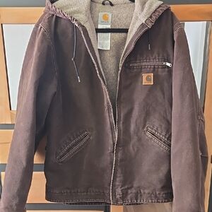 Carhartt Brown Hooded Jacket